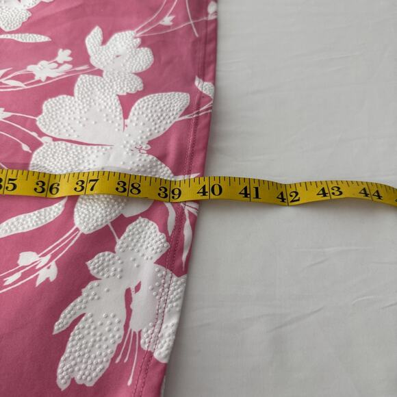 Ruby Rd Dress Womens 2X Pink White Floral Bell Sleeve Lightweight Stretchy Plus - Picture 6 of 6